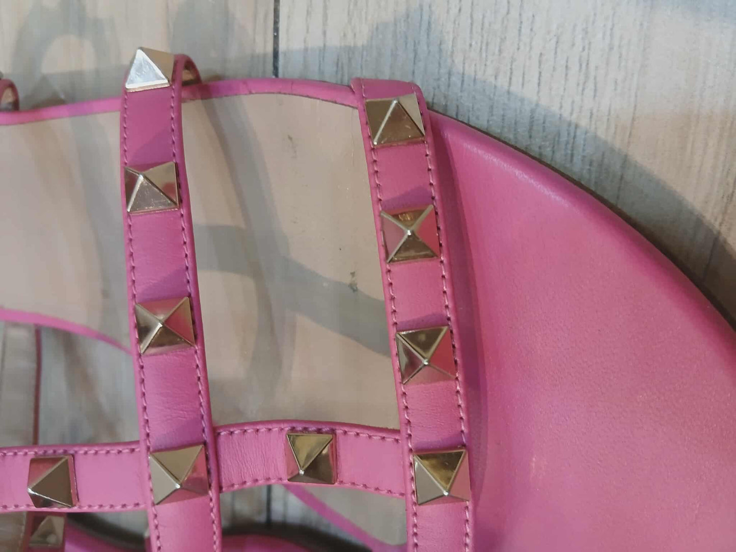 Valentino Garavani Rockstud Sandals Pink Size 37 1/2