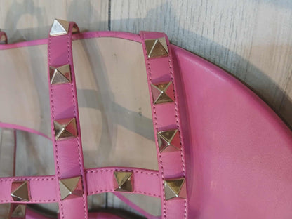 Valentino Garavani Rockstud Sandals Pink Size 37 1/2