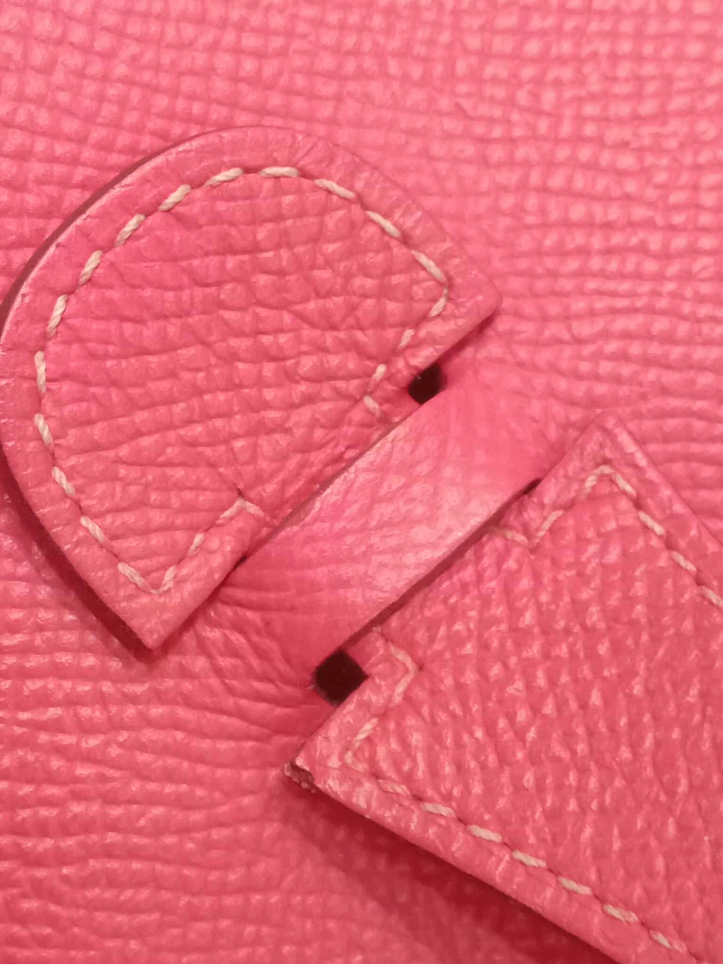 Hermes Evelyne Rose Tyrien Epsom PM Stamp Q Square 2013