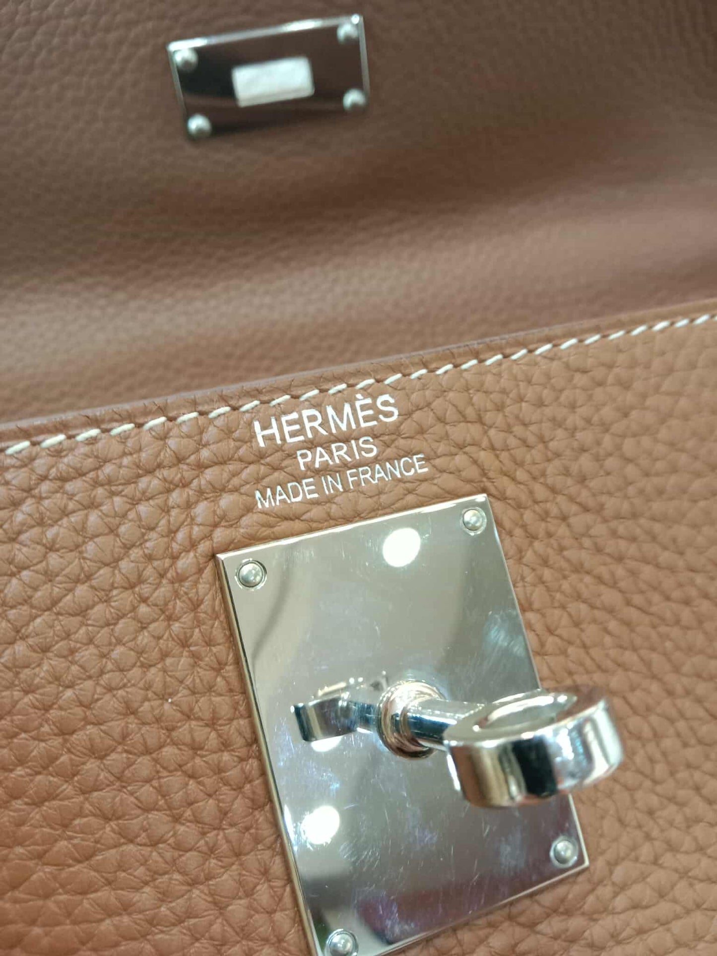 Hermes JPG 42 Gold Clemence Stamp N Square 2010