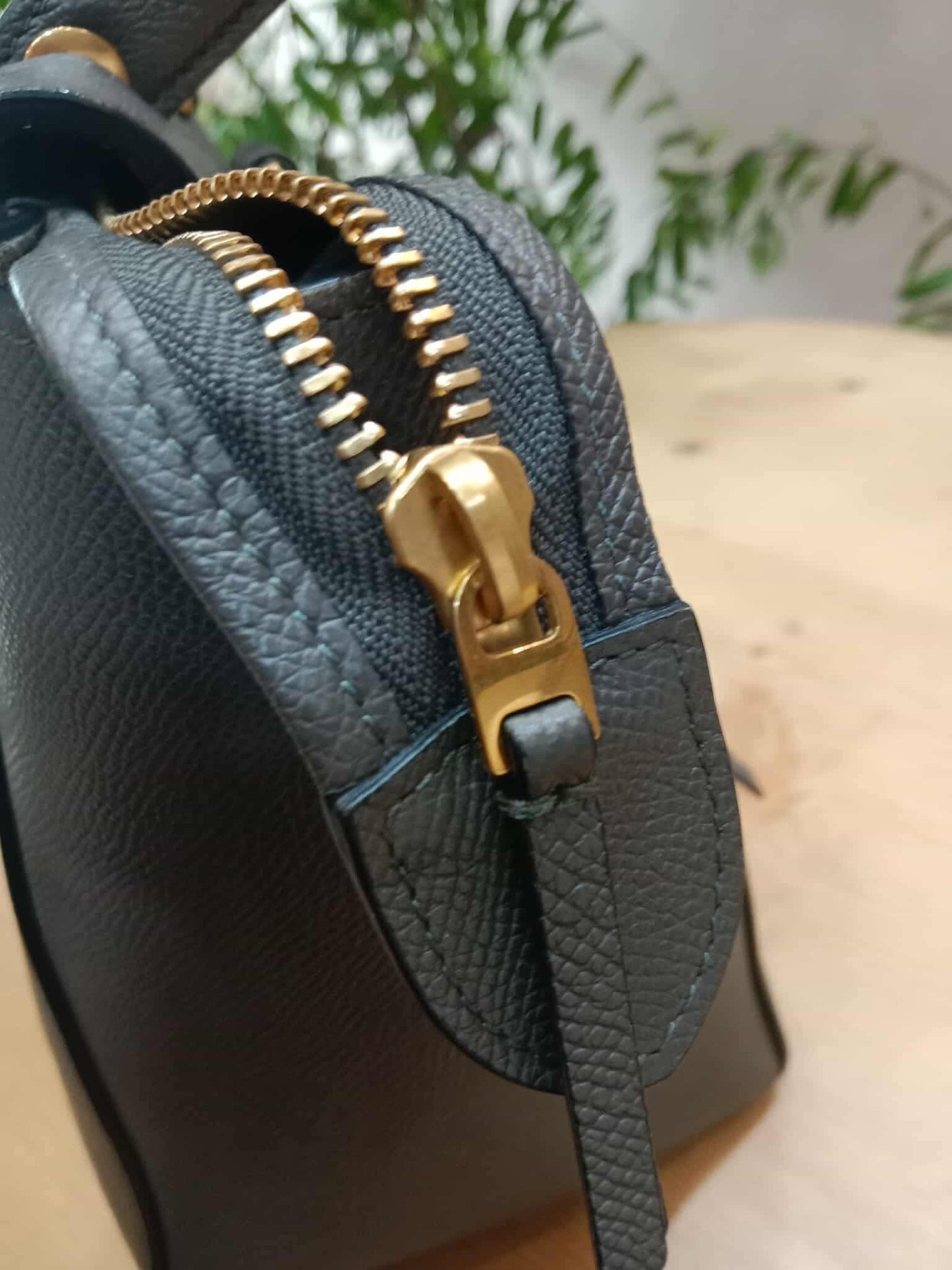 Celine Mini Belt Bag Grey in Grained Calfskin GHW