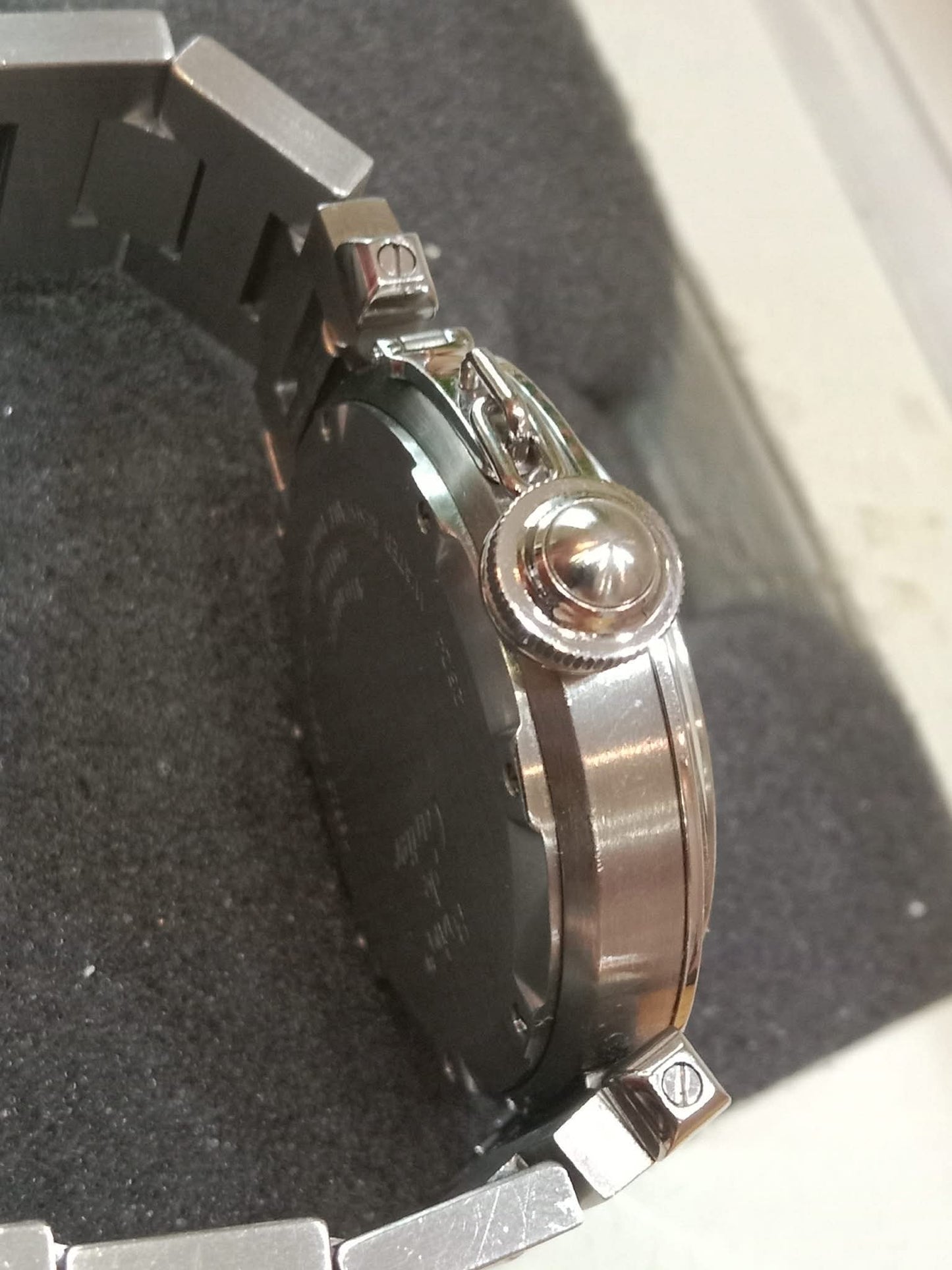 Cartier Pasha C Watch 35mm Stainless Case Pink Dial Arabic Numerals