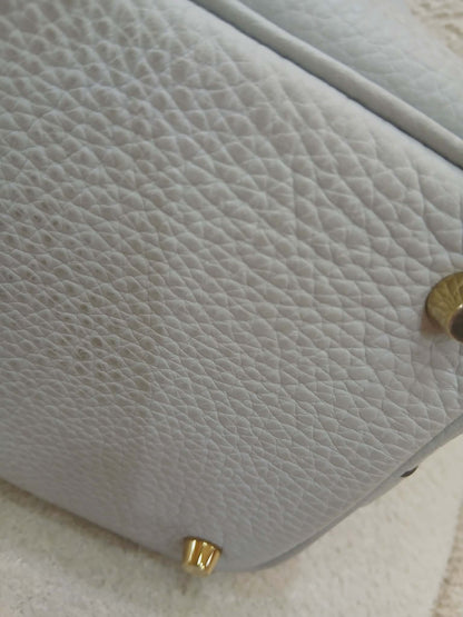 Hermes Picotin 18 Bleu Glacier Clemence Stamp Z 2021