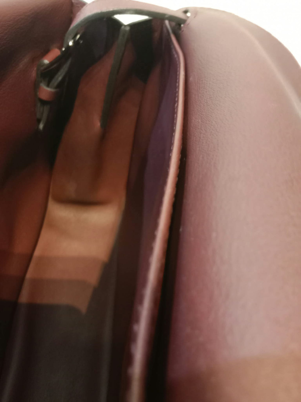Hermes Halzan 22 Burgundy Clemence Stamp A 2017