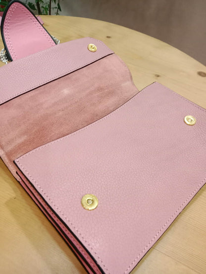 Miu Miu Lady Shoulder Bag Crafted Calfskin Pink