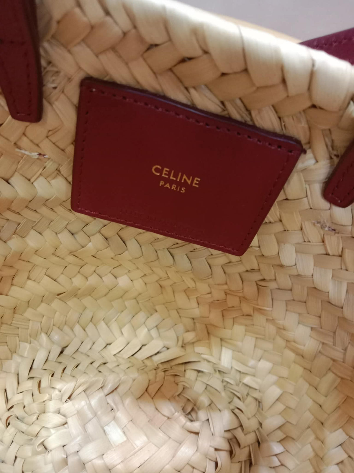 Celine Triomphe Panier Basket Purple Bag