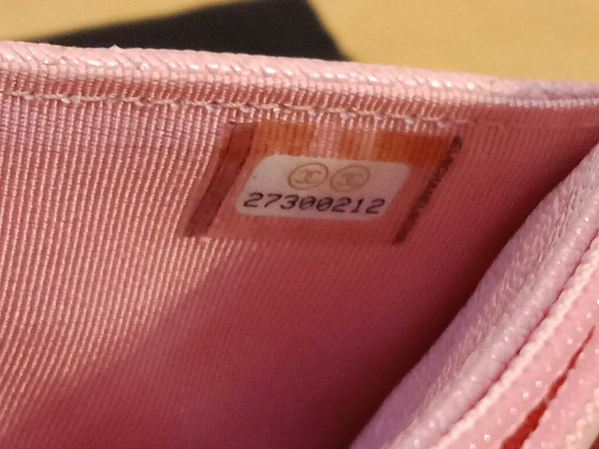 Chanel Classic Wallet on Chain Pink Iridescent Caviar Series 27