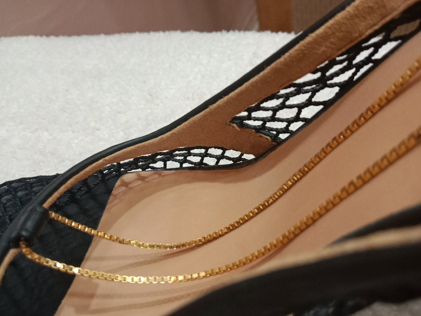 Bottega Veneta Stretch Pumps Black Mesh Square Toe Size 36