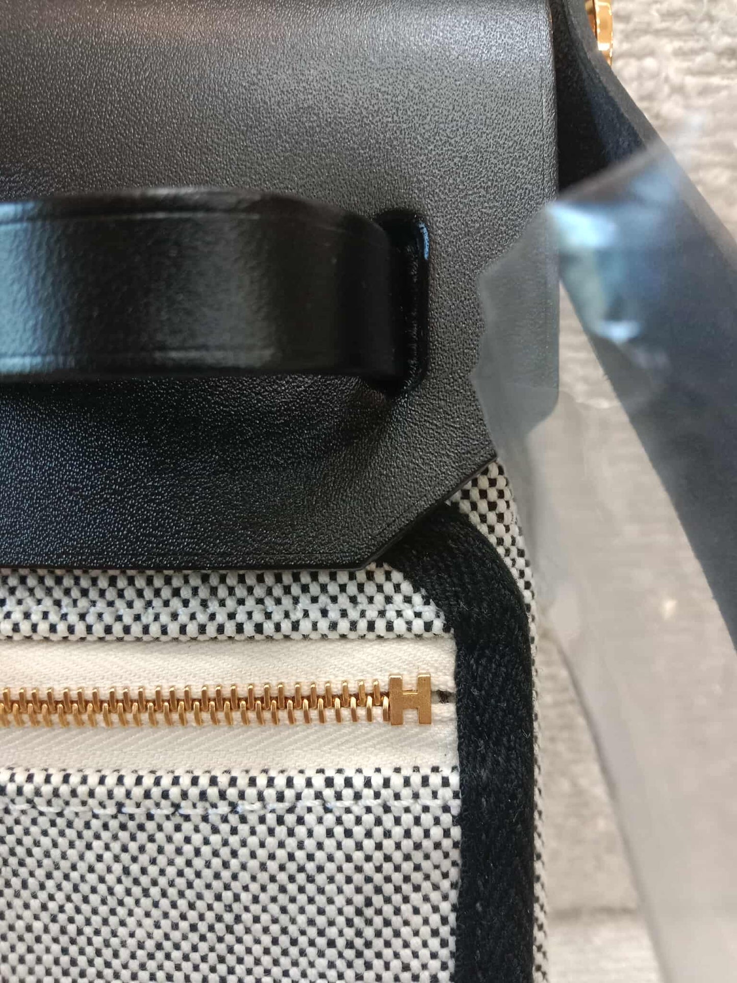 Hermes Mini Herbag Noir Stamp K 2025