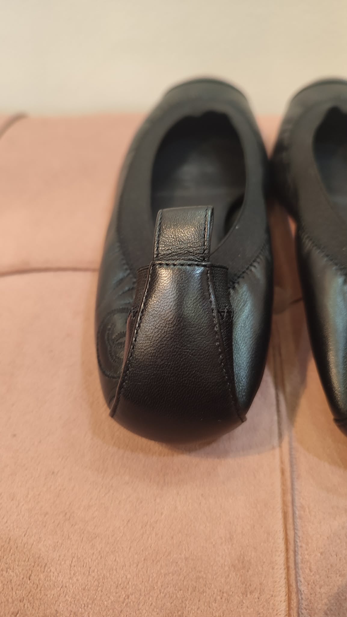 Chanel Ballet Flats Black Size 37C