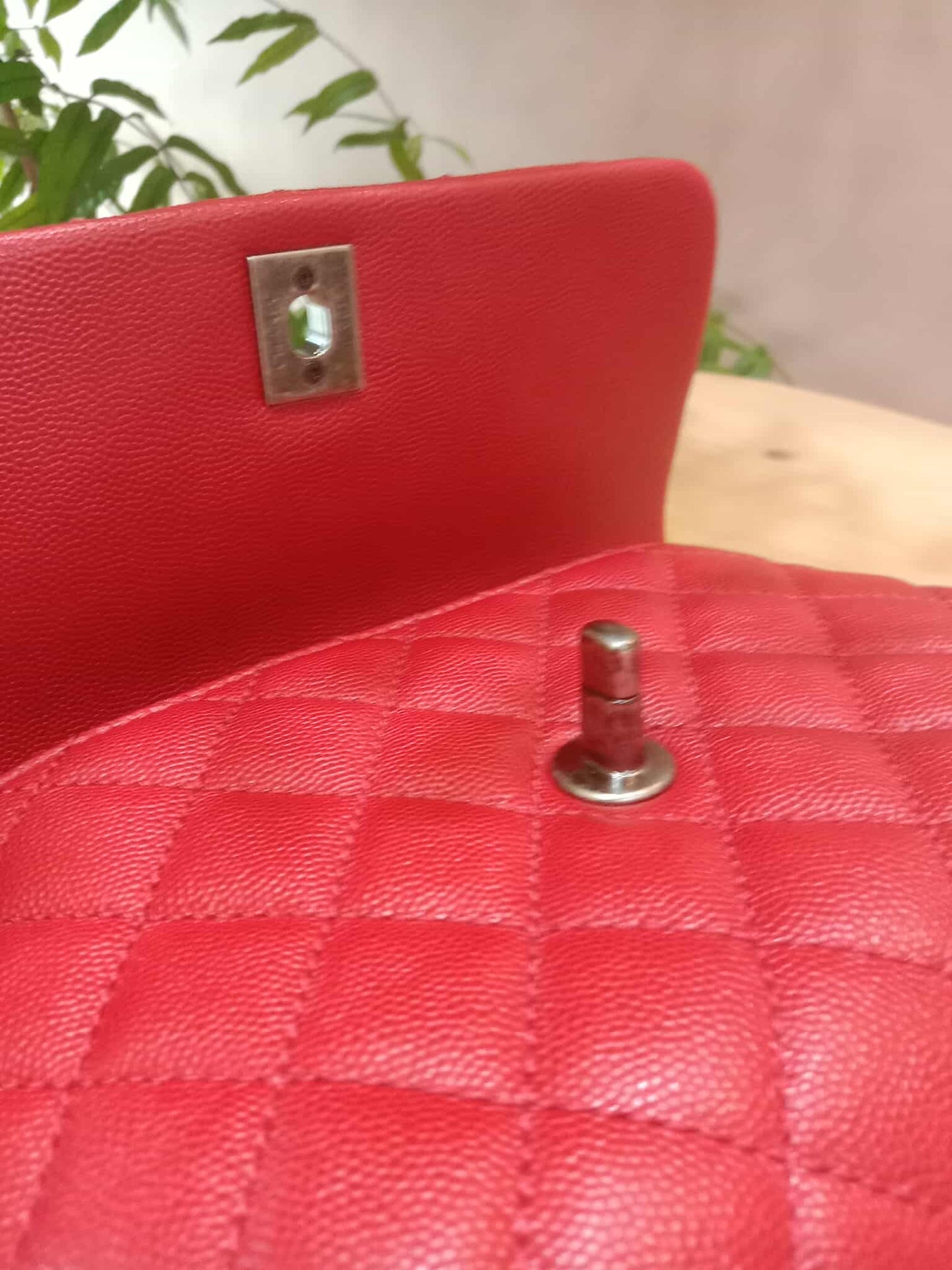 Chanel Cocohandle Caviar Red Small Series 23