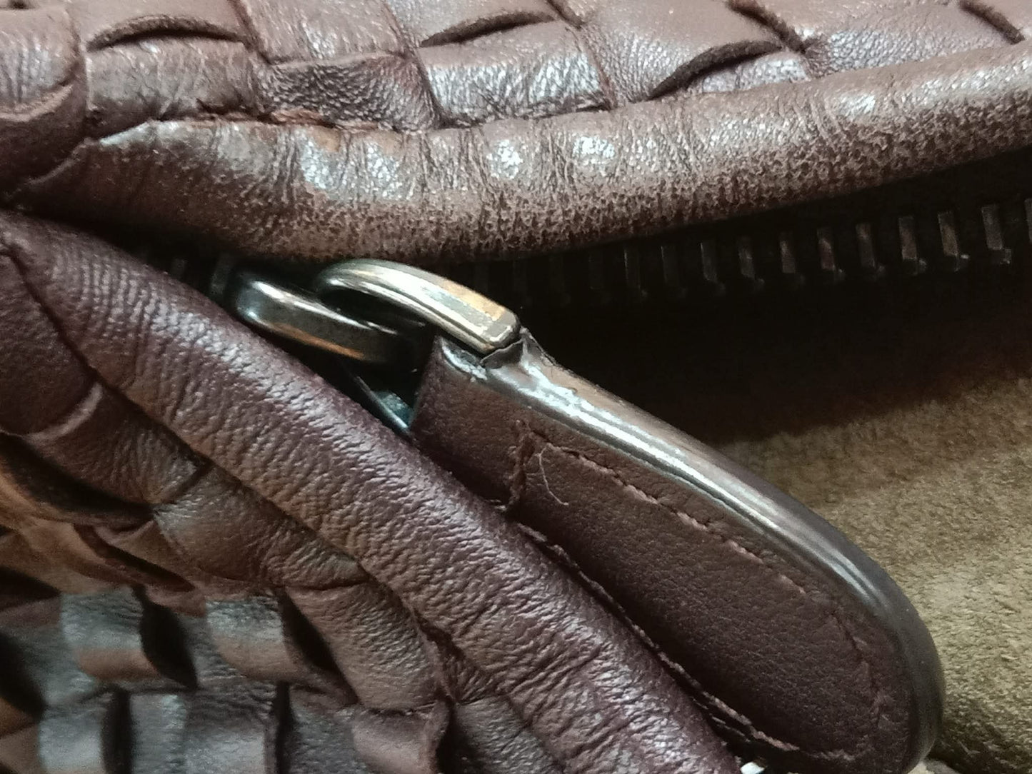 Bottega Veneta Intrecciato Espresso Woven Nappa Leather Maxi Bag