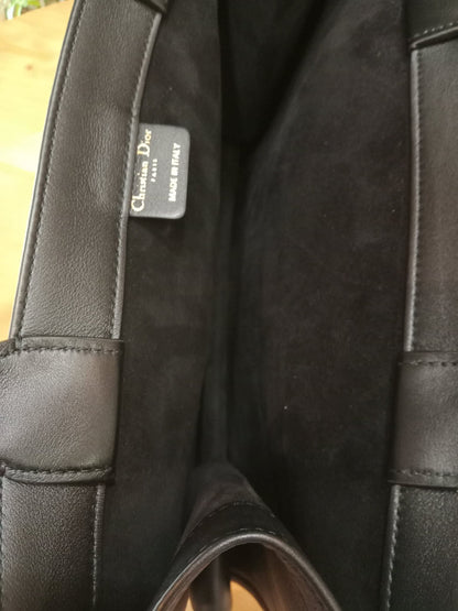 Christian Dior Book Tote Calfskin Medium Black PM