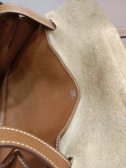 Hermes Halzan 31 Clemence Gold Stamp R 2014