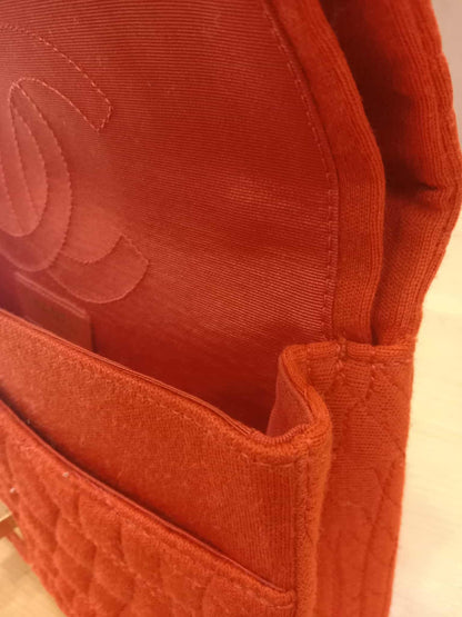 Chanel 2.55 Reissue Double Flap in Coral Jersey Fabric Series 11