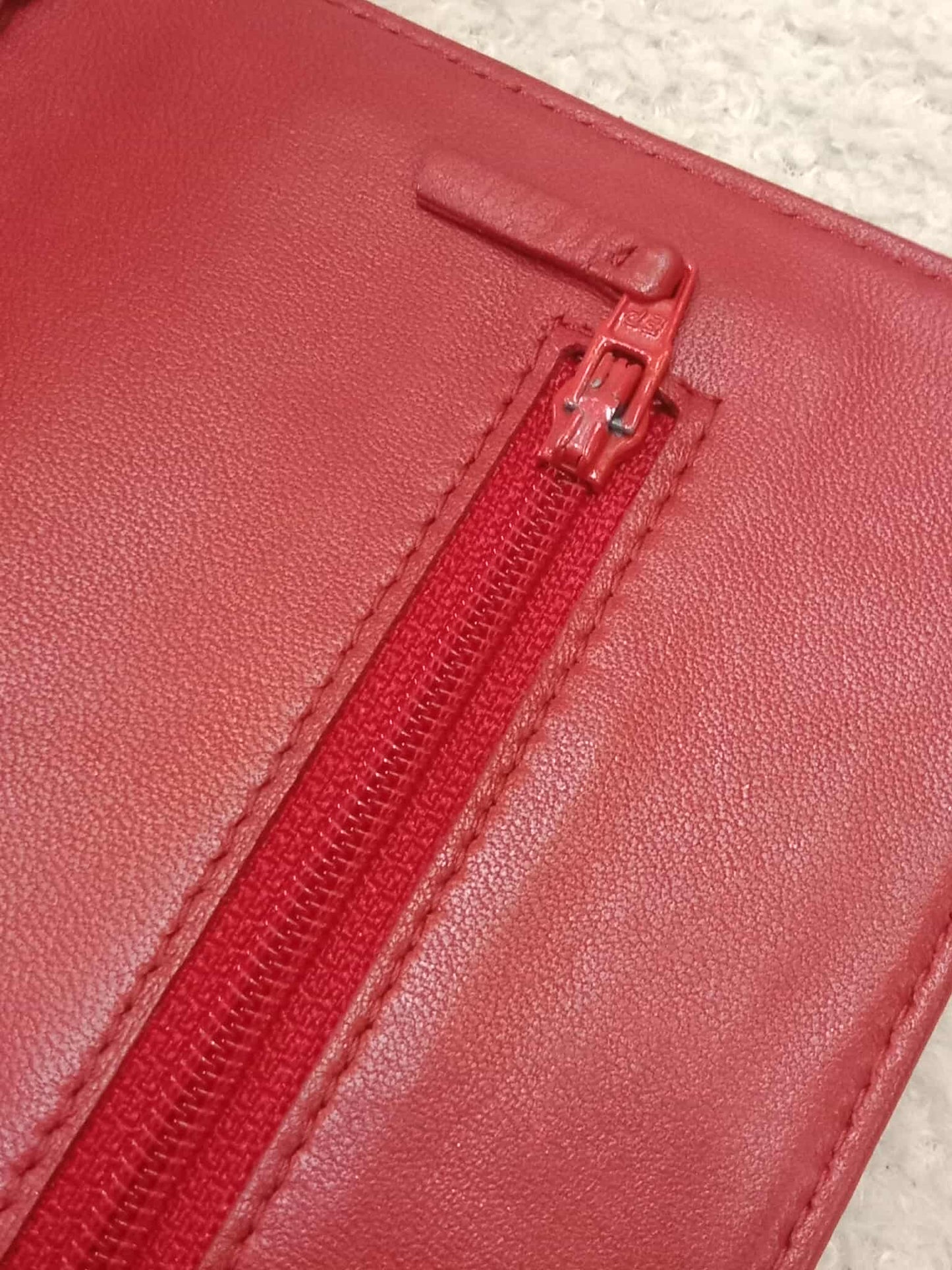 Chanel Classic Wallet On Chain Red Lambskin Series 16