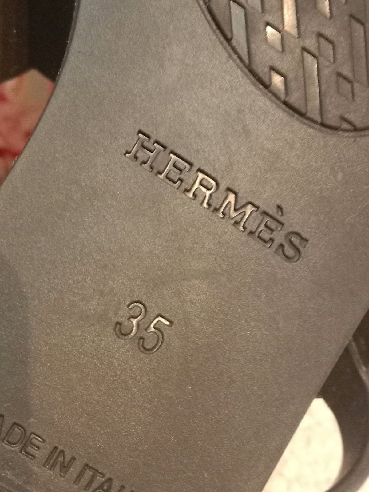 Hermes Egerie Sandals Black Size 35