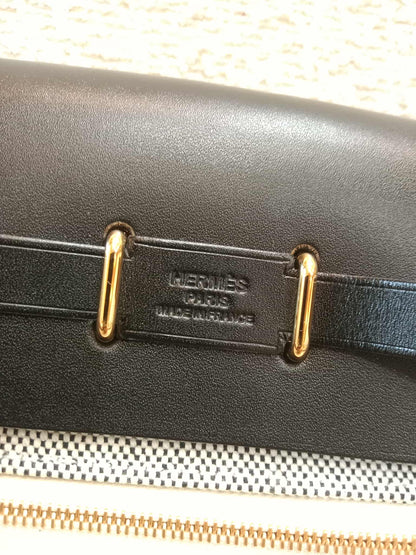 Hermes Mini Herbag Noir Stamp K 2025