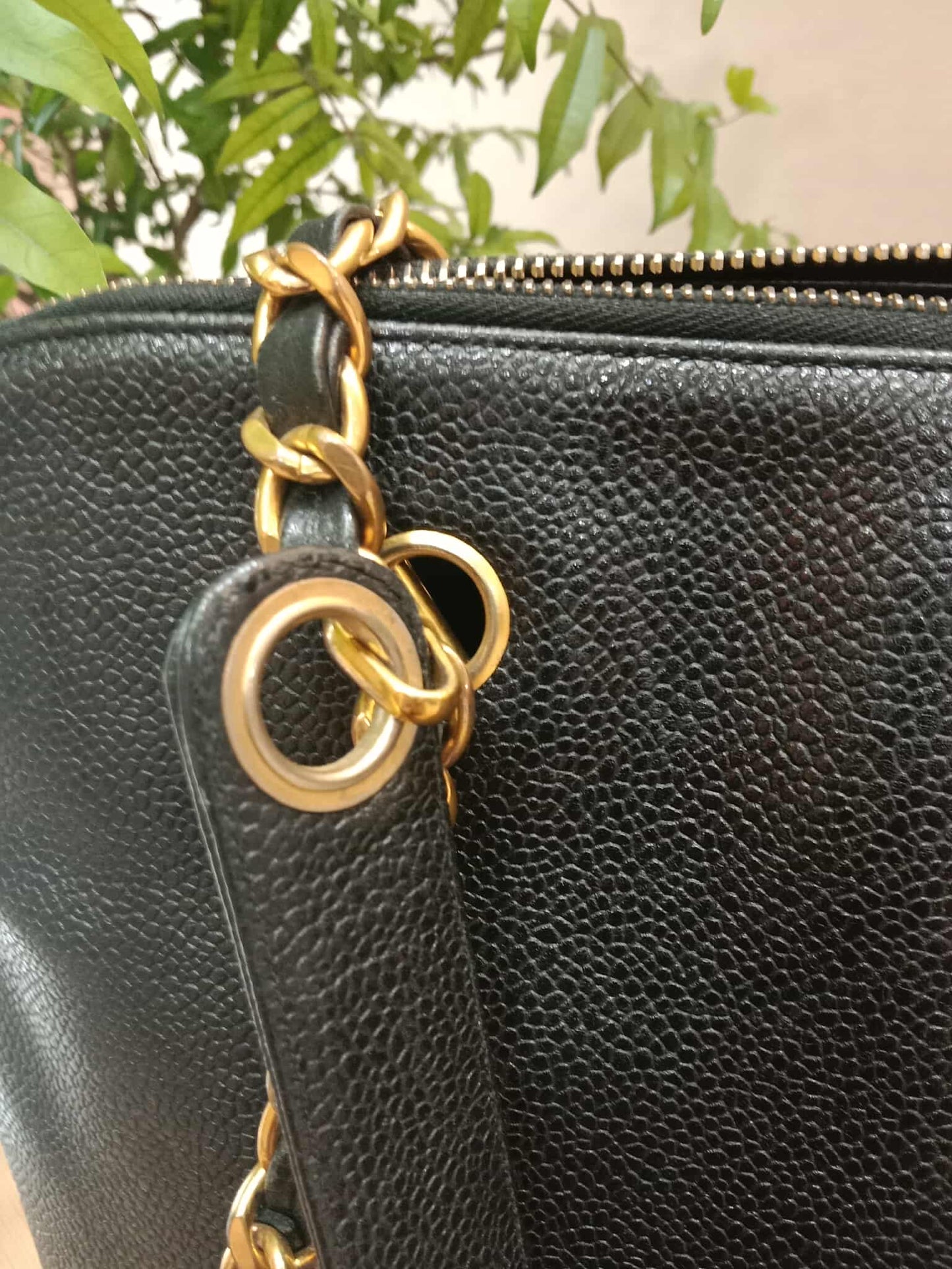 Chanel Timeless CC Shopper Tote Bag Caviar Black Series 3