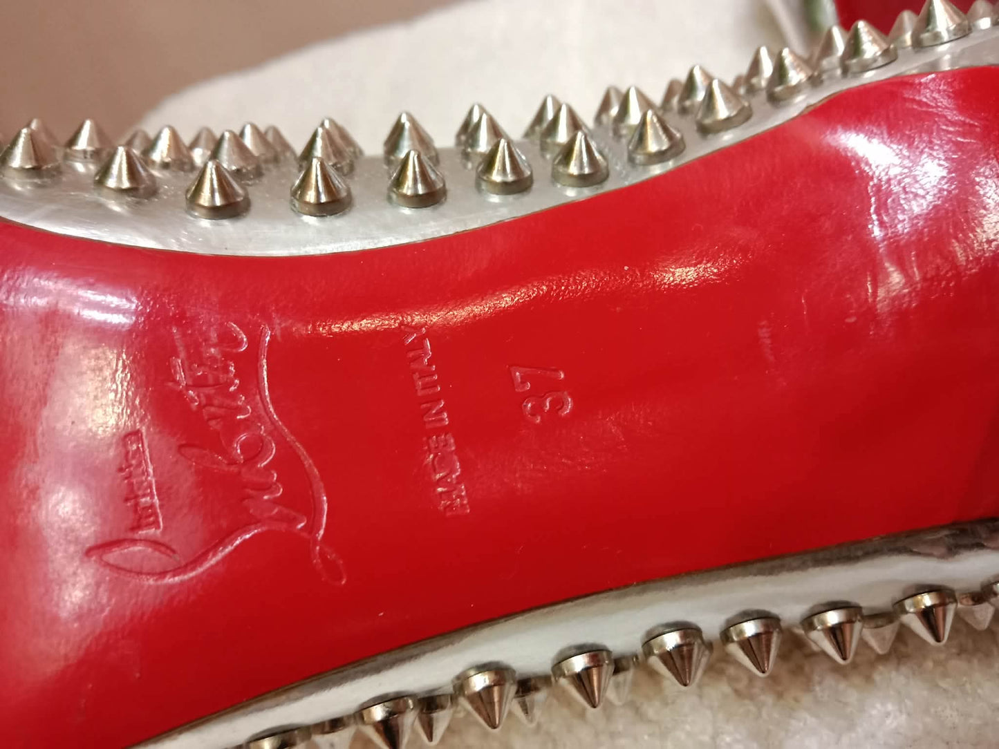 Christian Louboutin Condora Spikes Pumps Size 37
