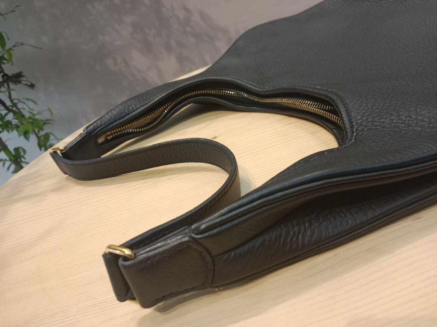 Hermes Gao Bag Black Clemence Stamp O Square 2011