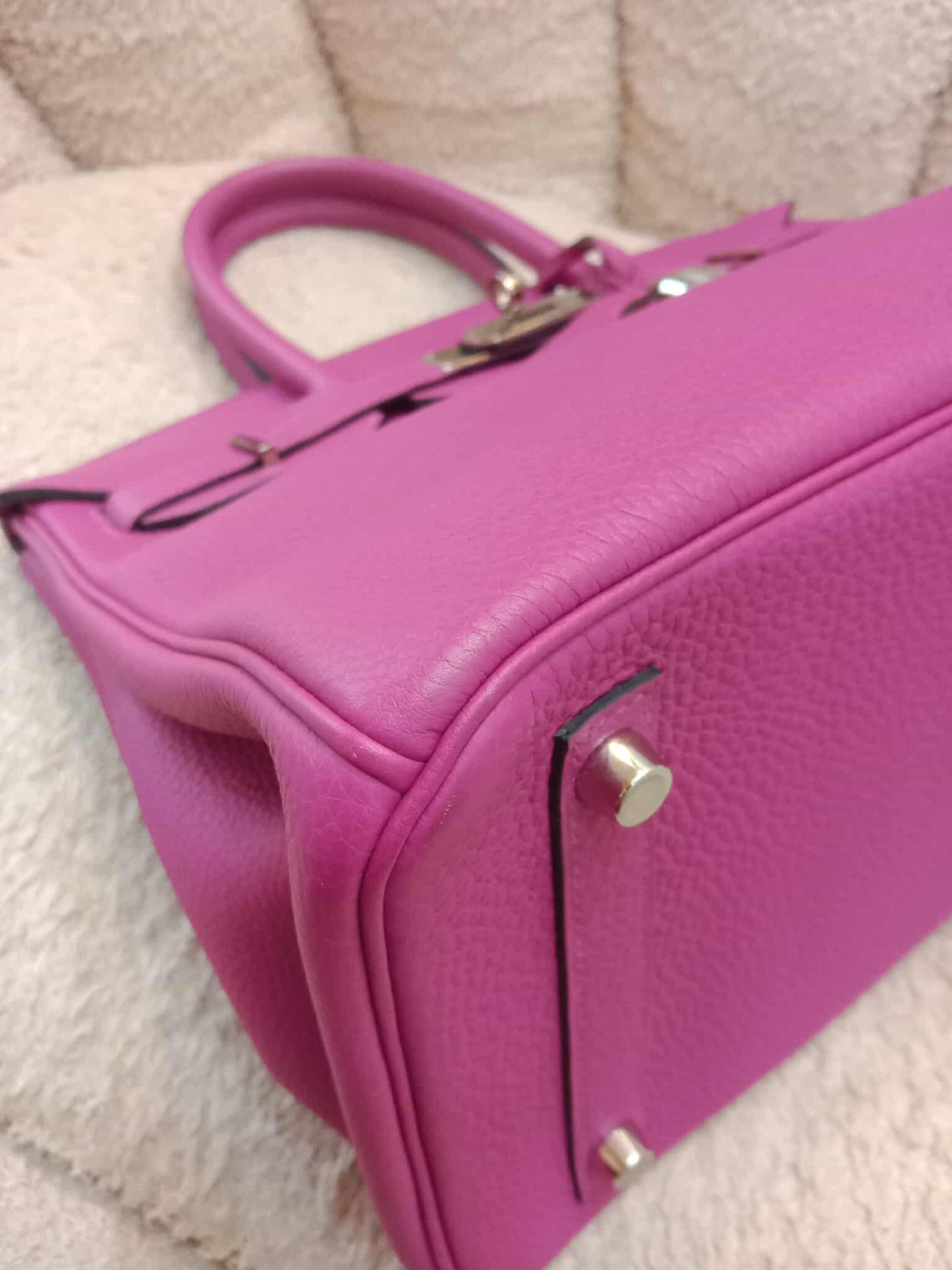 Hermes Birkin 30 Pink Fanta Togo Stamp A 2017