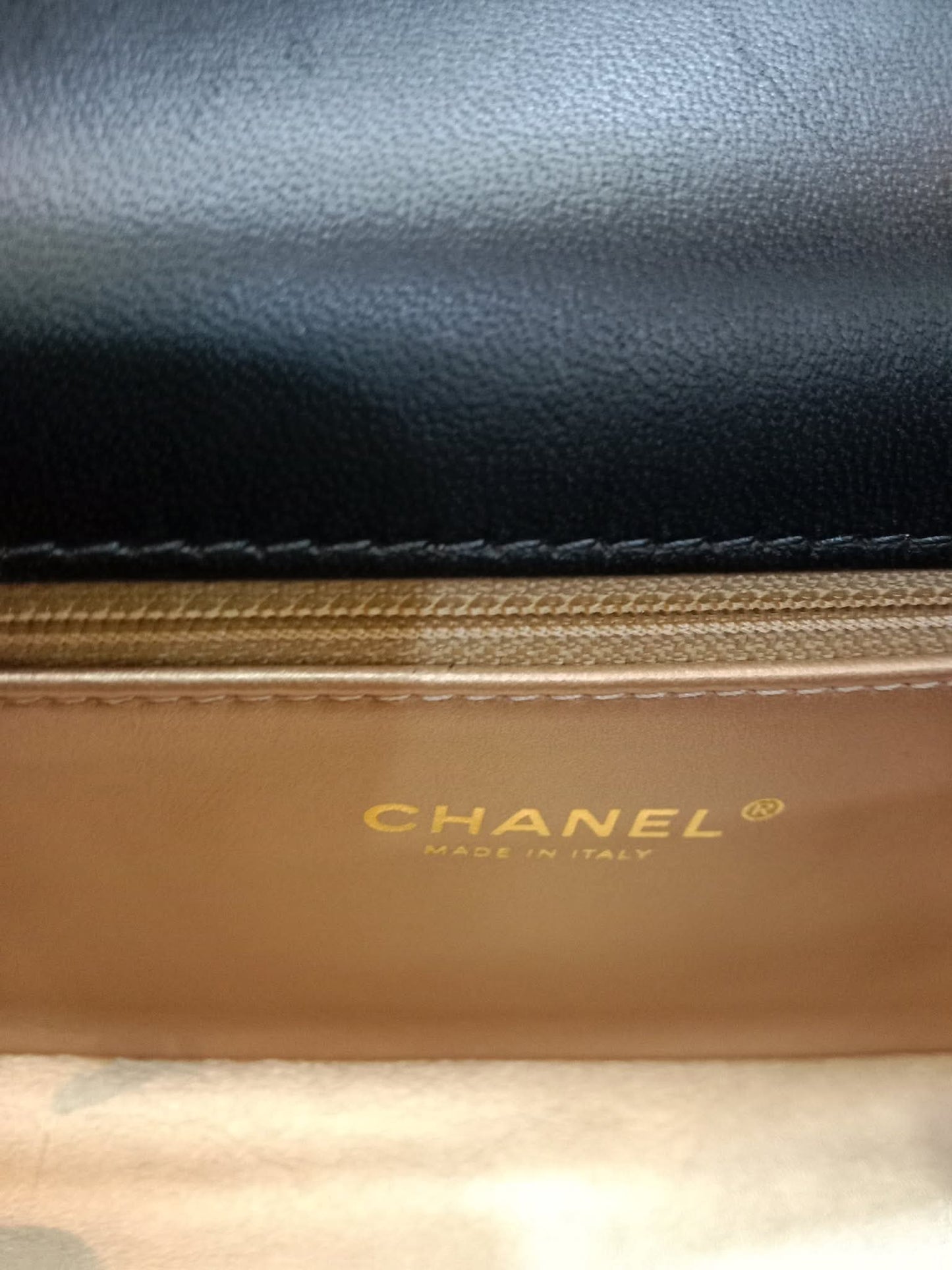 Chanel La Parisienne Quilted Lambskin Tophandle Bag Black Series 30
