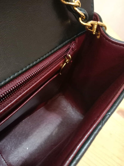 Chanel Diana Black Lambskin Series 2