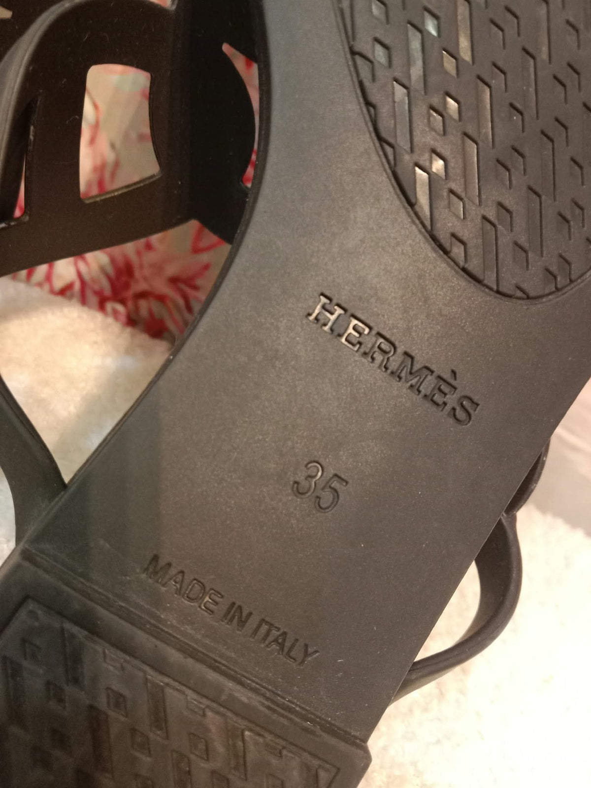 Hermes Egerie Sandals Black Size 35
