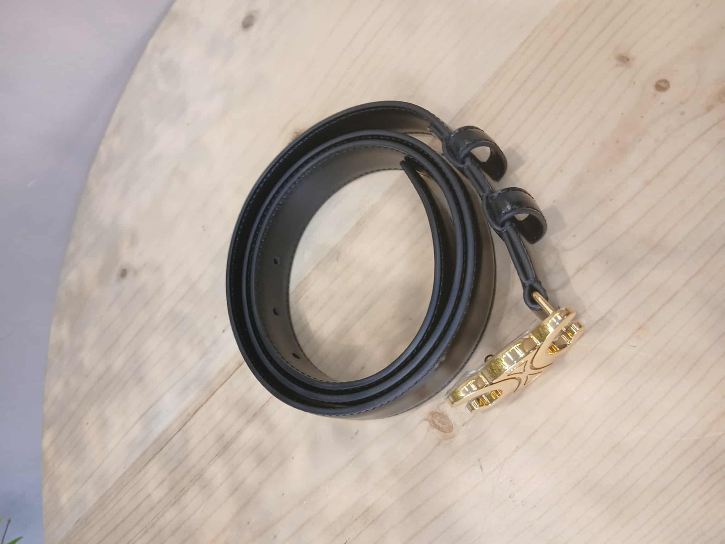 Celine Triomphe Black Belt 95 CM