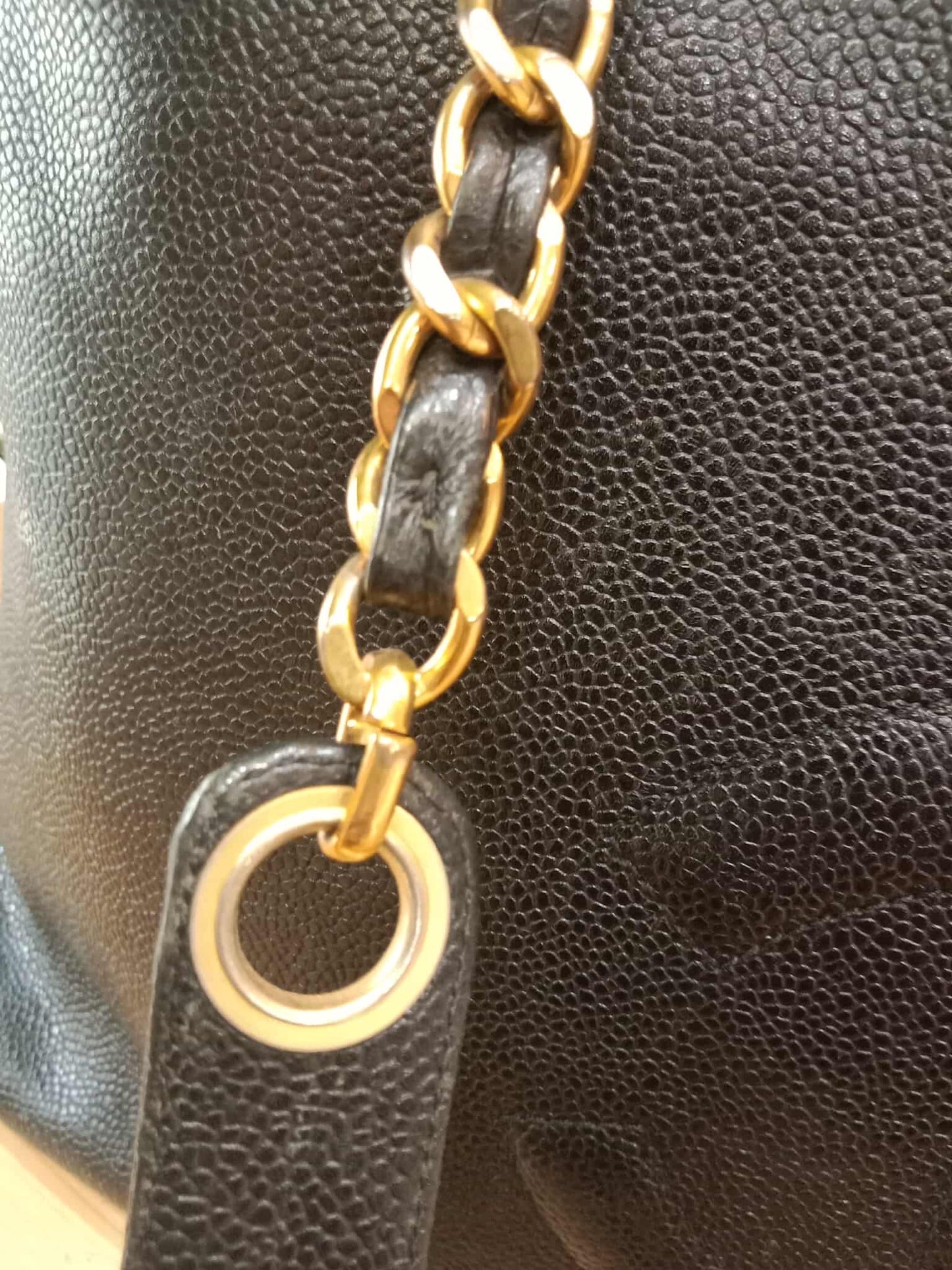 Chanel Timeless CC Shopper Tote Bag Caviar Black Series 3