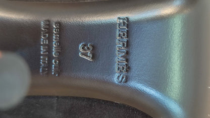 Hermes Pump Heels Velvet Noir Size 37