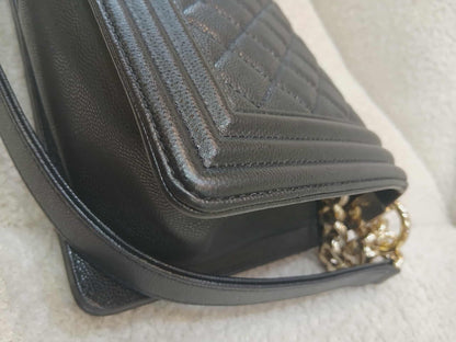 Chanel Leboy Caviar Old Medium Black Series 23