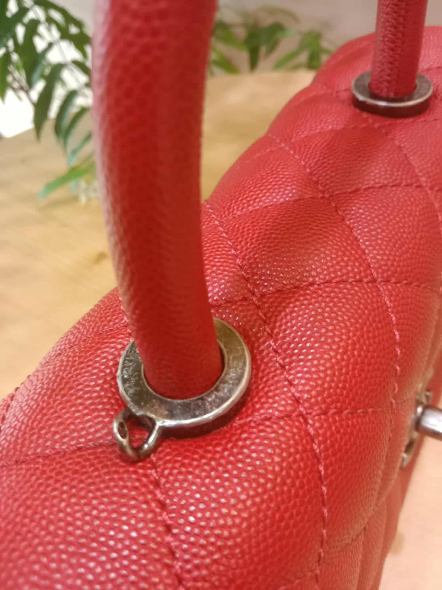 Chanel Cocohandle Caviar Red Small Series 23