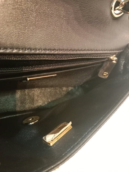 Chanel Mini Rectangular Gold/Black Sequin Limited Edition Microchipped