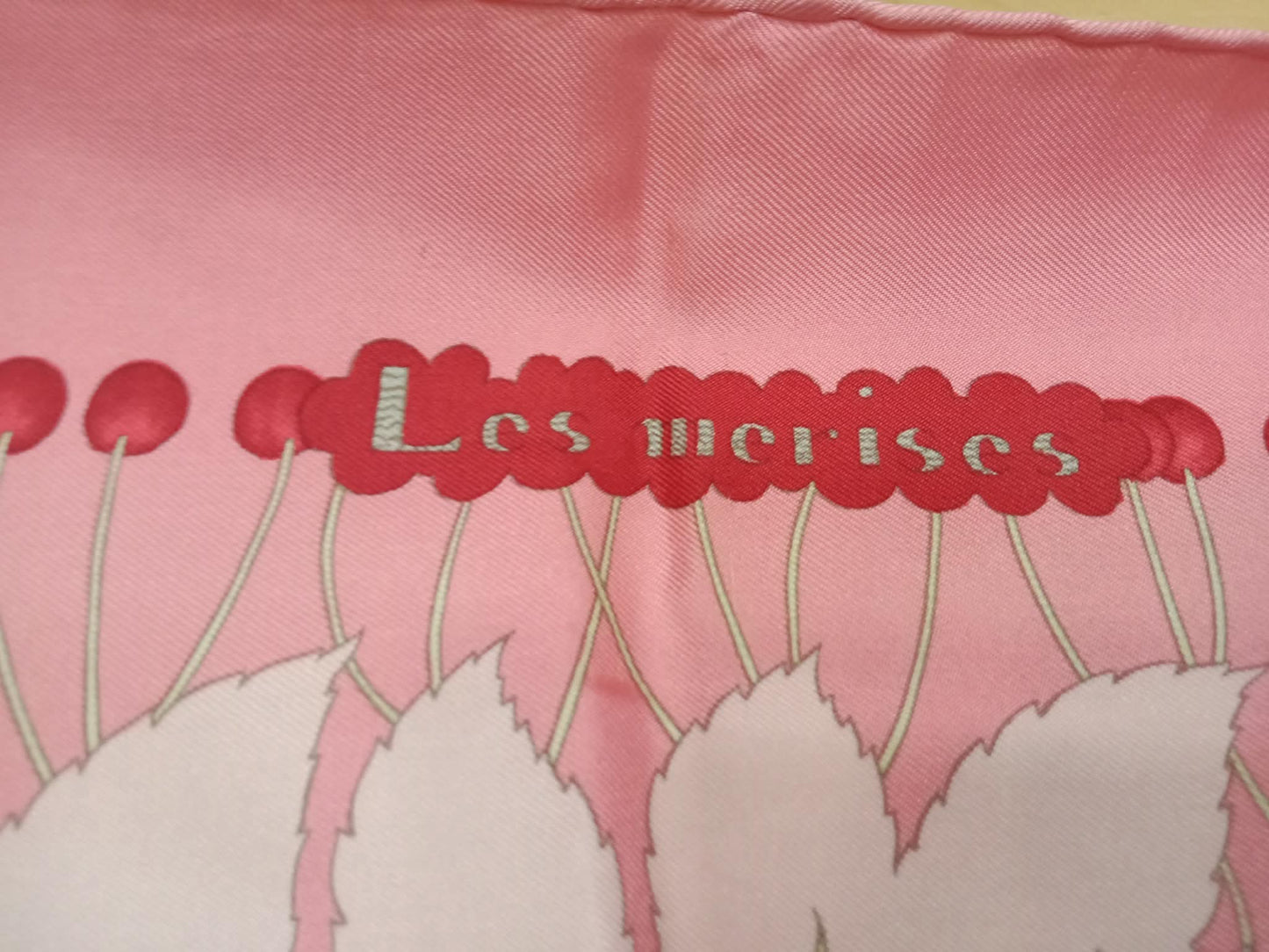 Hermes Les Merises Silk Scarf designed by Antoine de Jacquelot