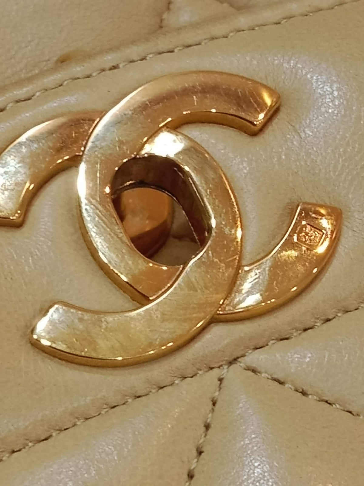 Chanel Diana Beige Lambskin Series 2