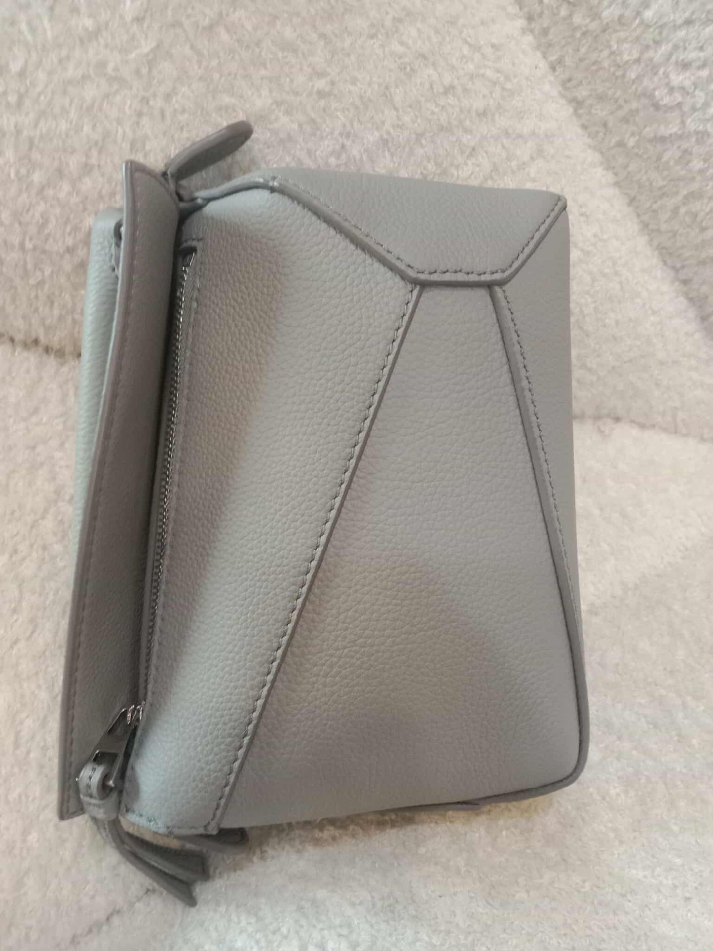 Loewe Puzzle Bag in Pearl Gray