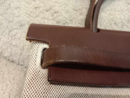 Hermes Herbag 31 Chocolate Brown Stamp E Square 2001