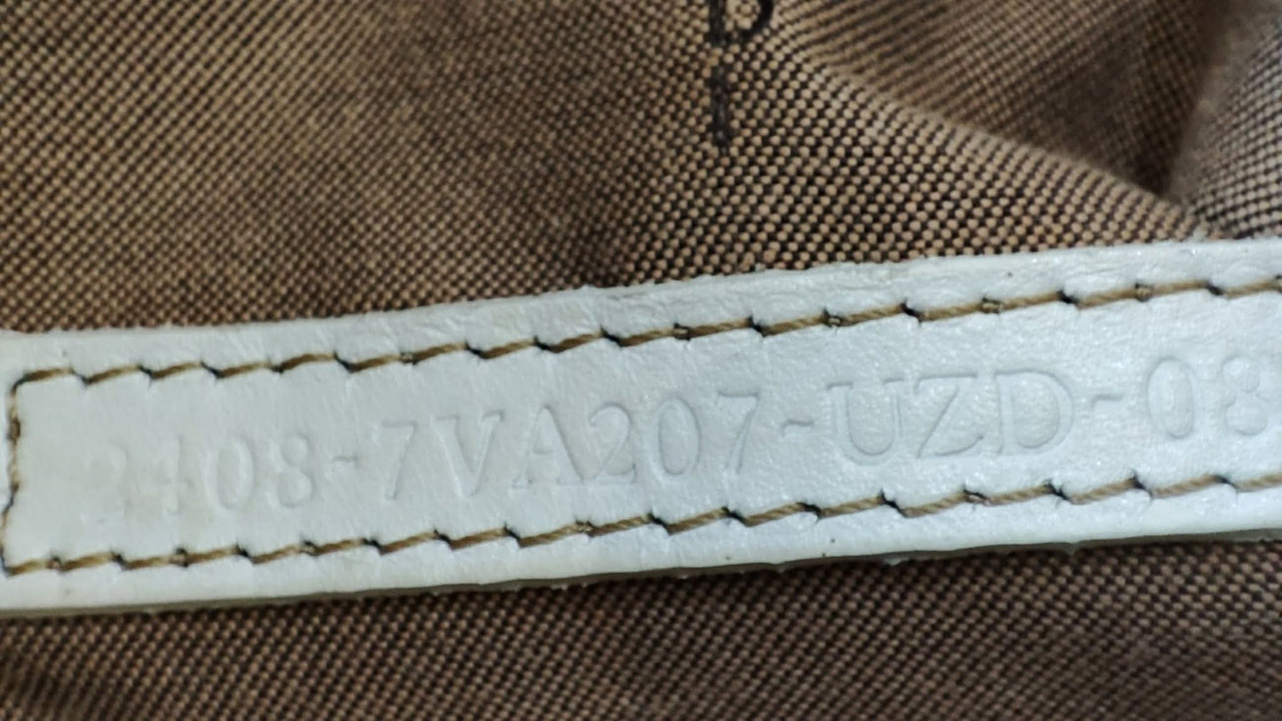 Fendi Zucca White Coated Canvas Bag