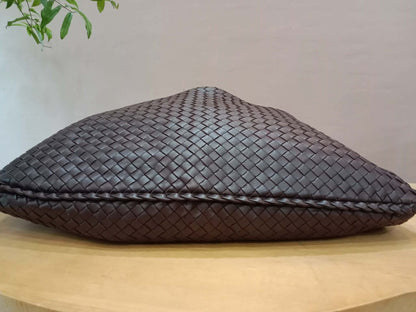 Bottega Veneta Intrecciato Espresso Woven Nappa Leather Maxi Bag