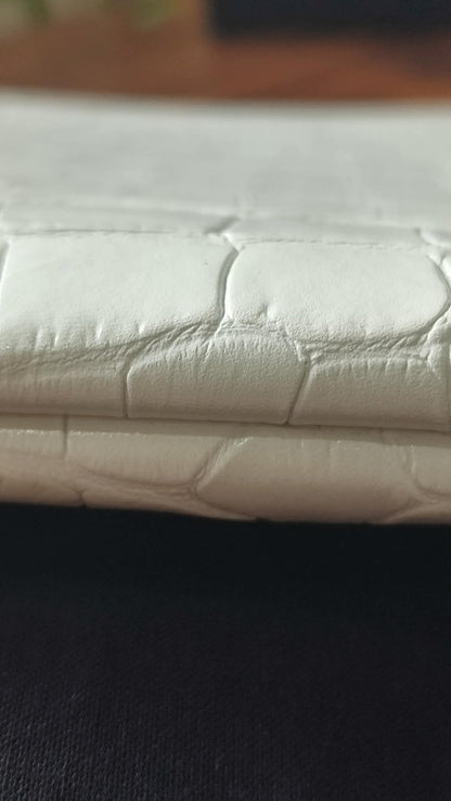 Chanel OCase Croc Embossed White Series 28