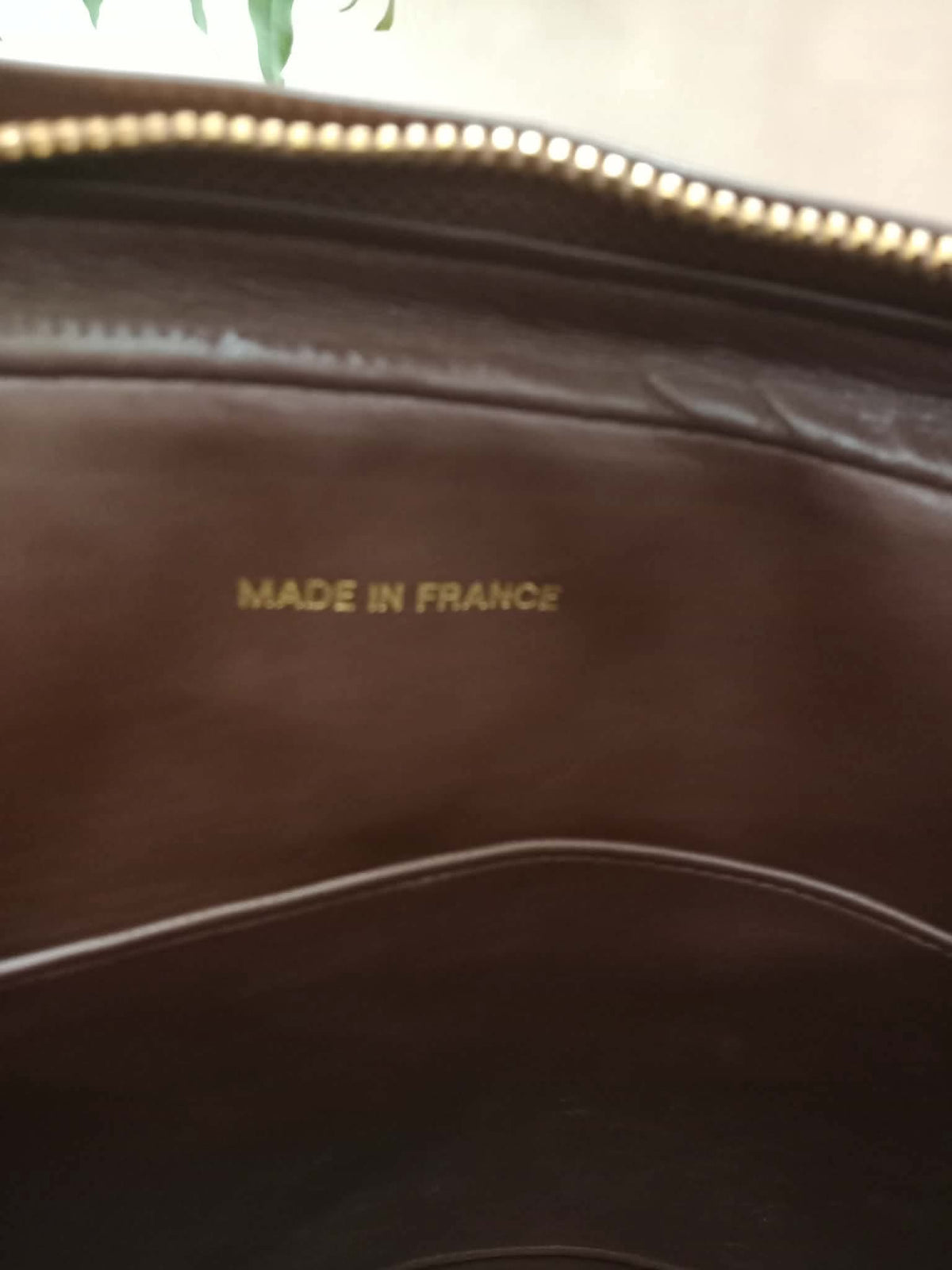 Chanel Shoulder Bag Embossed CC Logo Vintage Chocolate Brown