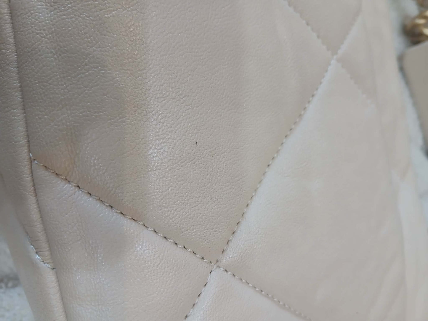 Chanel 19 Beige Lambskin Small Series 30