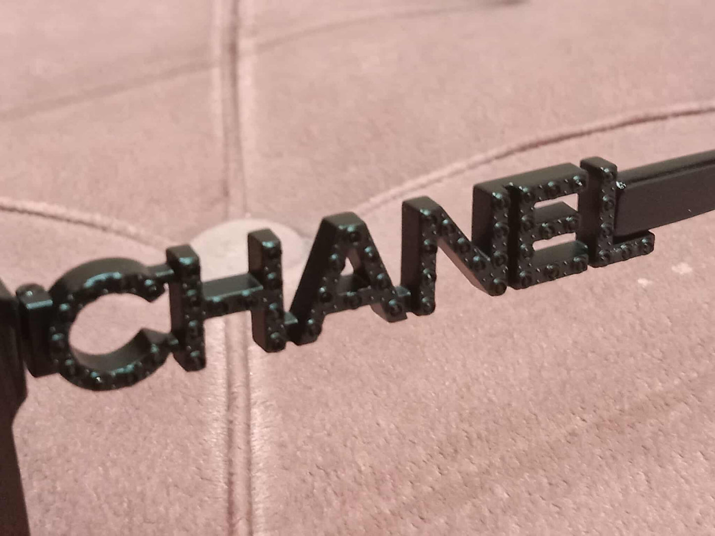 Chanel Square Sunglasses with Black Acetate Frame and Gray Lenses