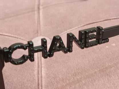 Chanel Square Sunglasses with Black Acetate Frame and Gray Lenses