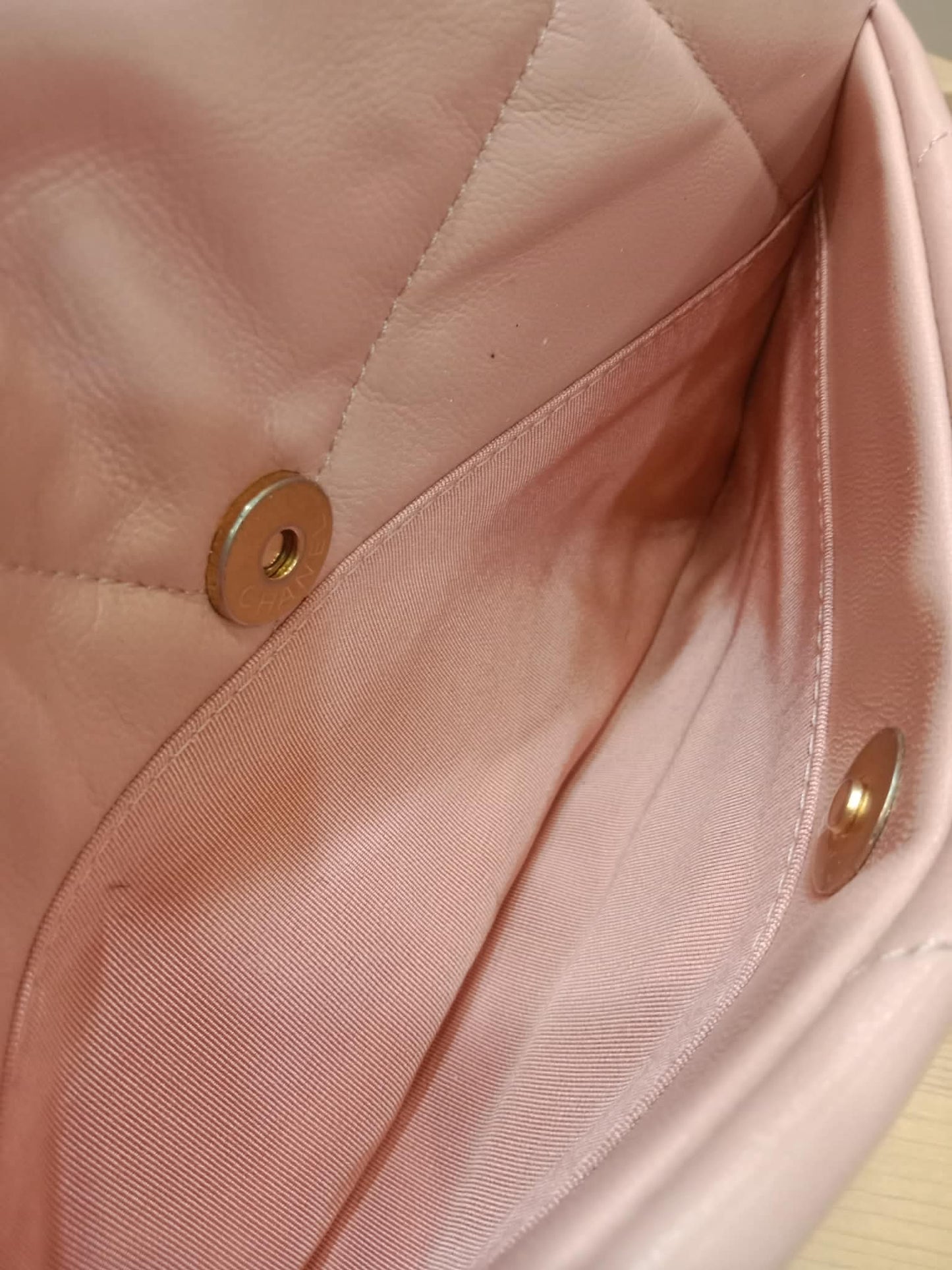 Chanel 19 Lambskin Light Pink Small Series 29