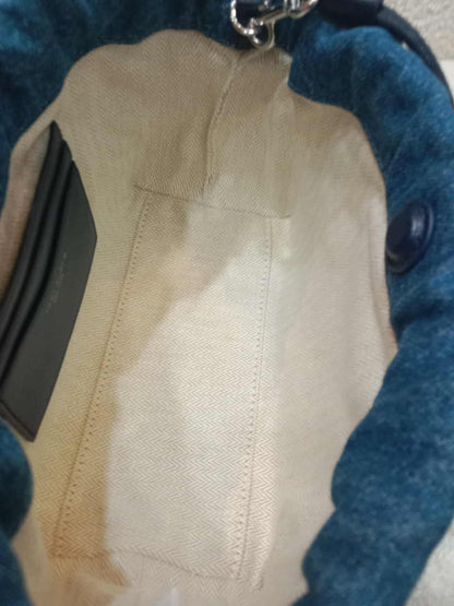 Tory Burch Denim Blue Quilted Bag