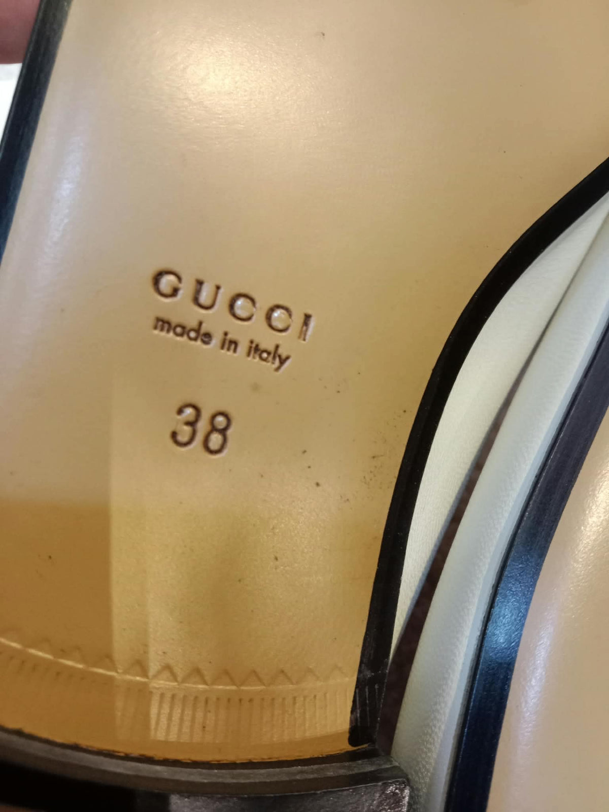 Gucci Princetown Horsebit Mules White Size 38
