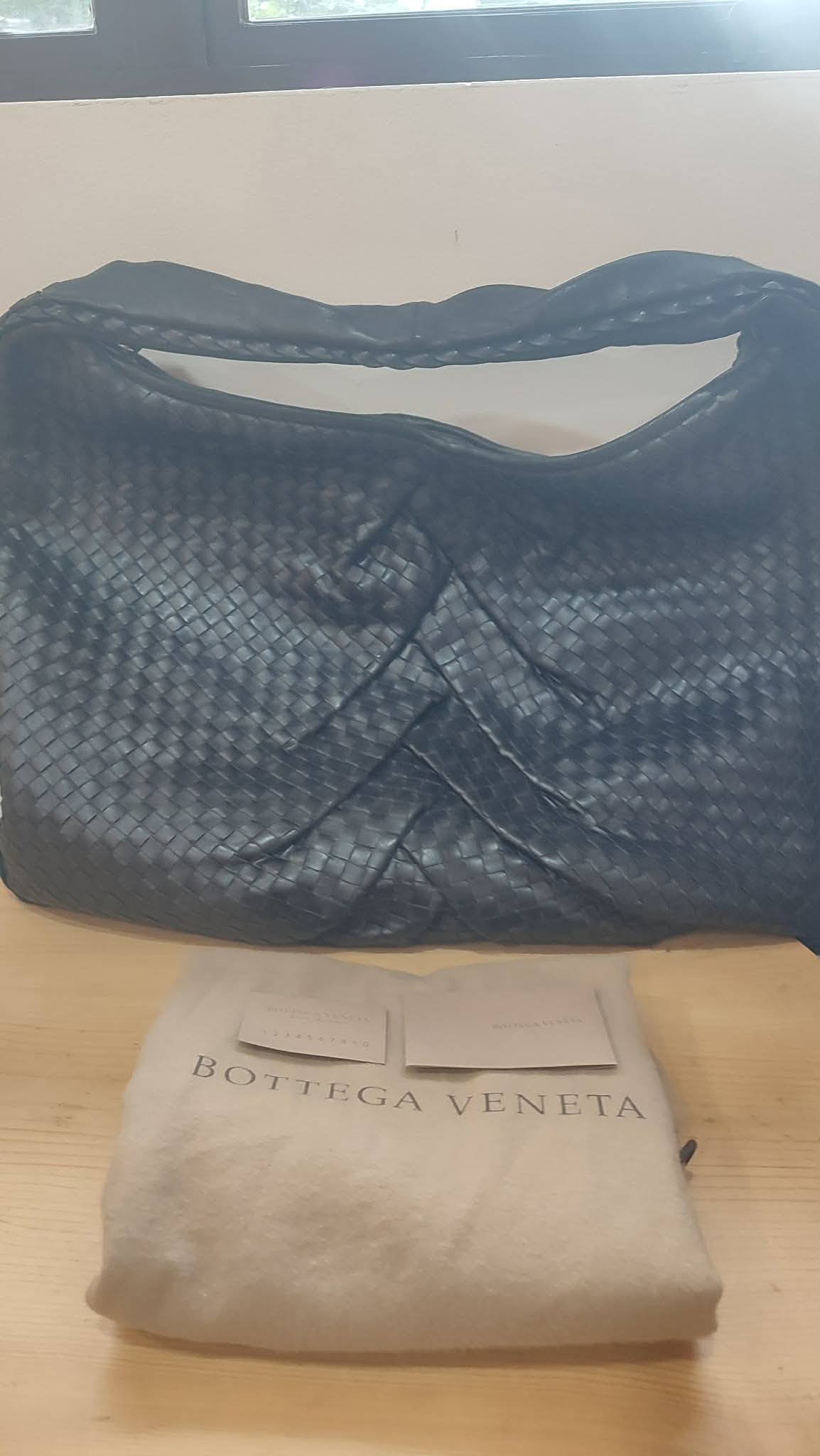Bottega Veneta Intrecciato Hobo Maxi Bag Black